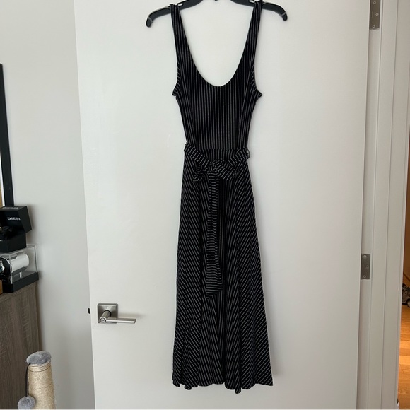 Banana Republic Stripe Tank Dress. With Pockets - Picture 1 of 15